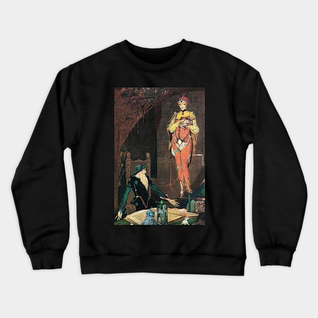 Faust's Study - Harry Clarke, Faust Crewneck Sweatshirt by forgottenbeauty